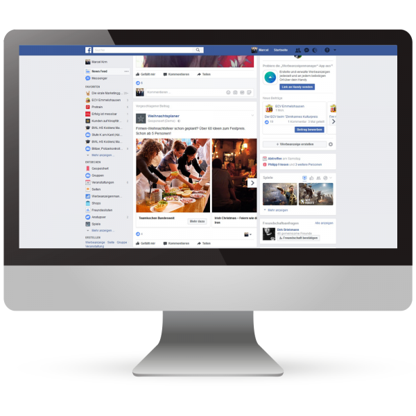 Facebook-Werbung - Online-Marketing - Ihre Kunden