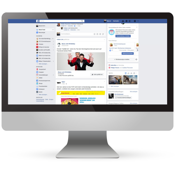 Facebook-Werbung - Online-Marketing - Ihre Kunden