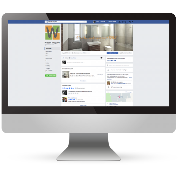 Facebook-Unternehmensseiten - Online-Präsenz - Ihr Unternehmen